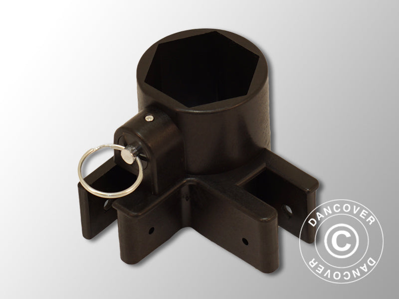 Łącznik do wspornika narożnego, Czarny