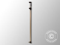 Wspornik narożny kompletny 2,10/2,39m, Czarne złącze