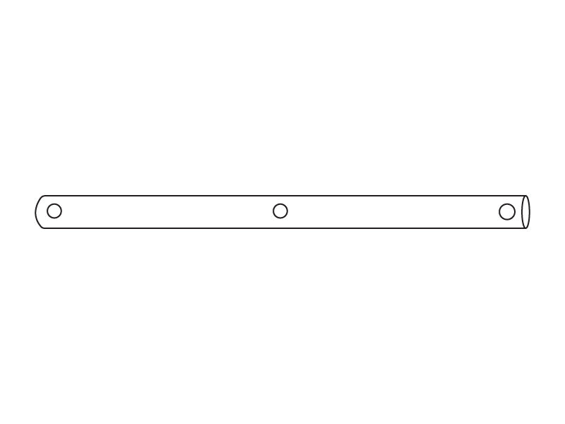 Słupek stelaża, Ø50x1455mm