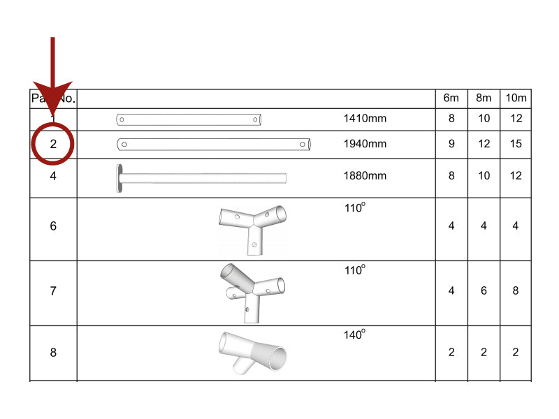 Rura dachowa, Ø38mm, 1940mm
