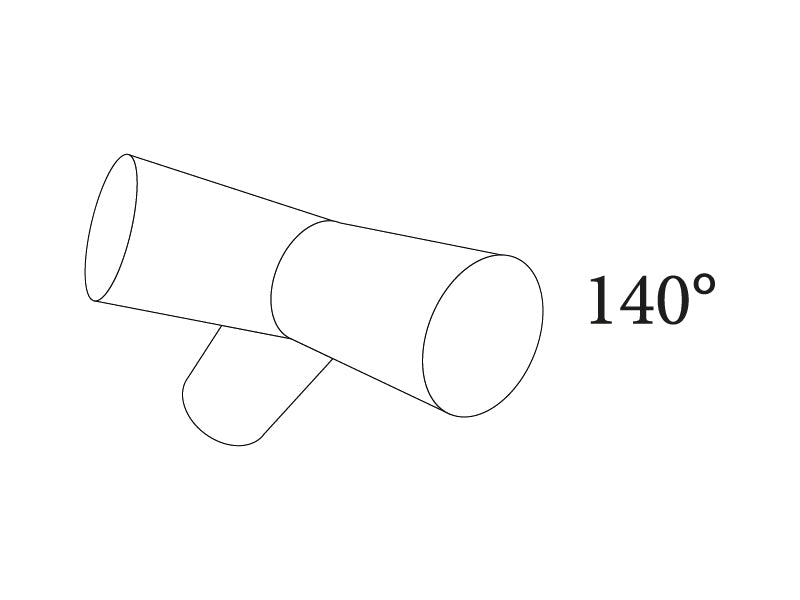 łącznik 3-stronny, Ø42mm, 140°