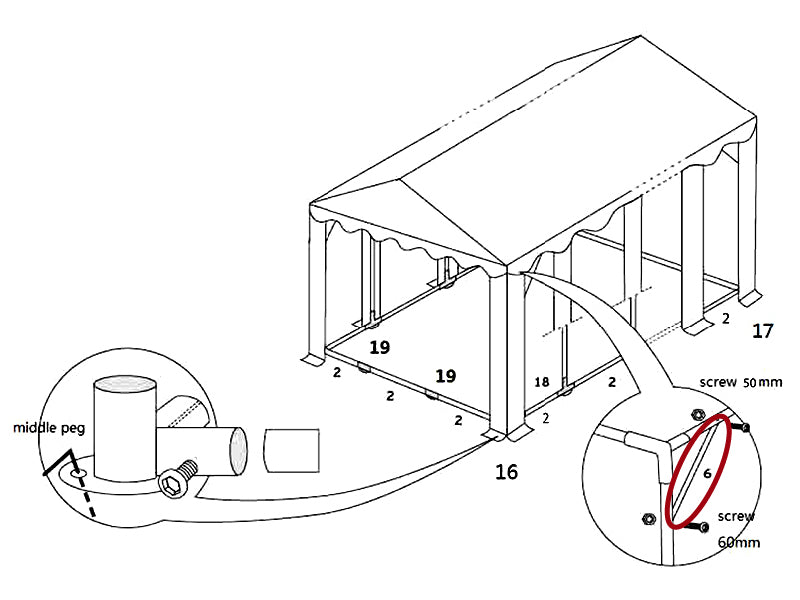 Rura dachowa ukośnaa, Ø25mm, 1158mm