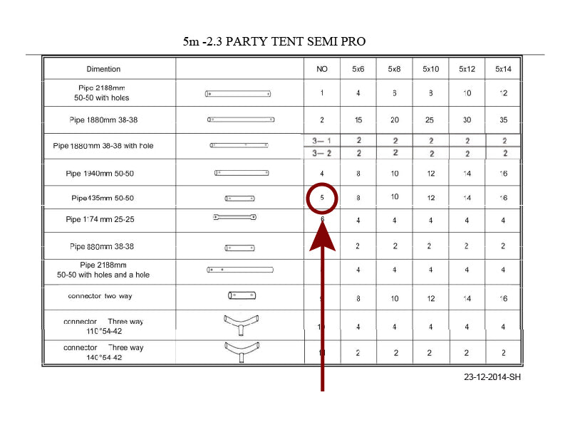 Rura dachowa, Ø50mm, 435mm