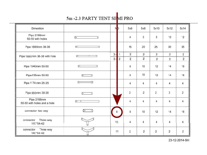 łącznik 2-stronny, Ø54mm