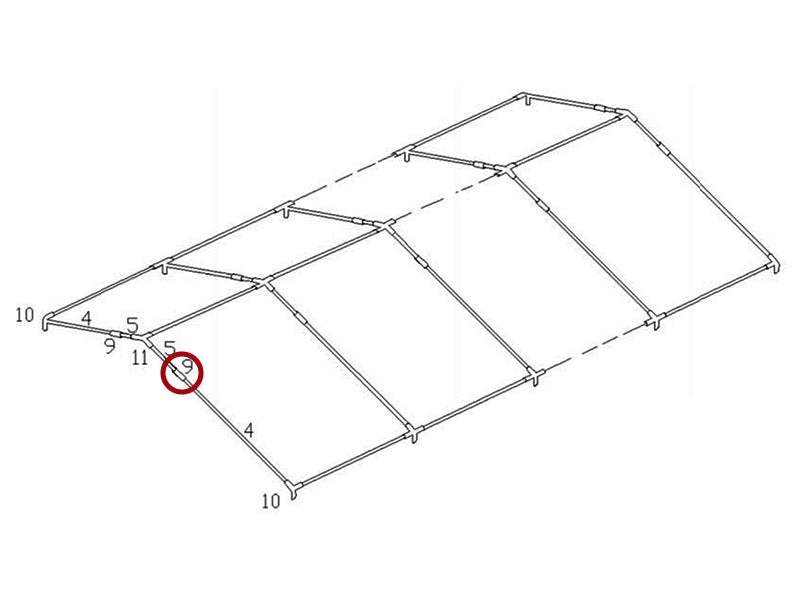 łącznik 2-stronny, Ø54mm