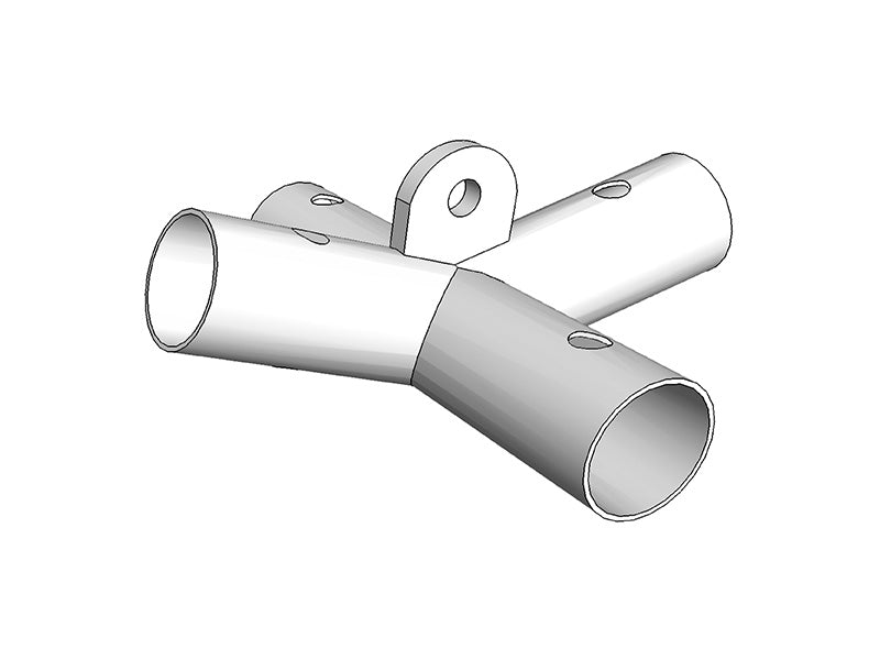 łącznik 4-stronny, Ø42+Ø54mm, 140°