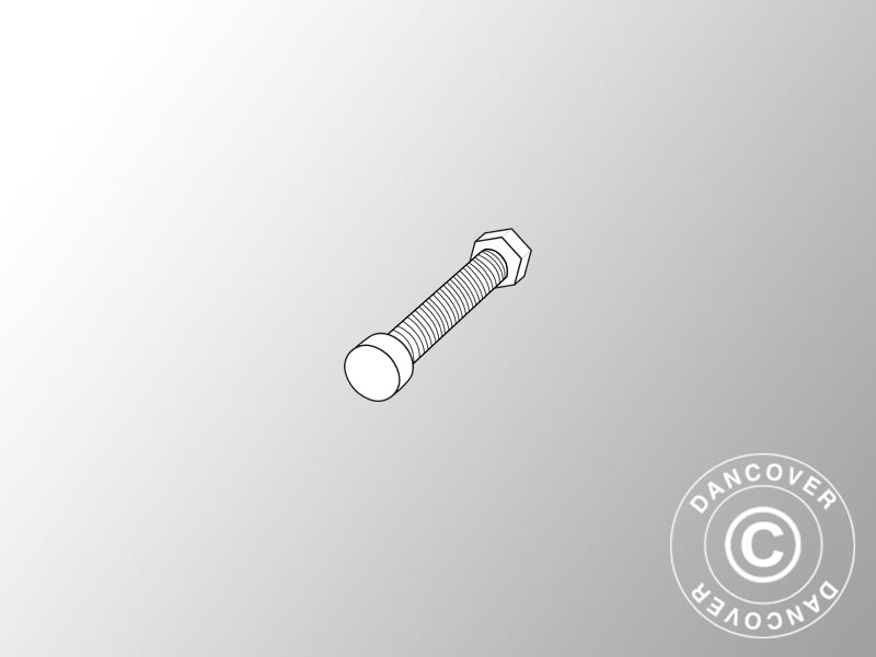 Śruba M8x50 z nakrętką, 20 szt.