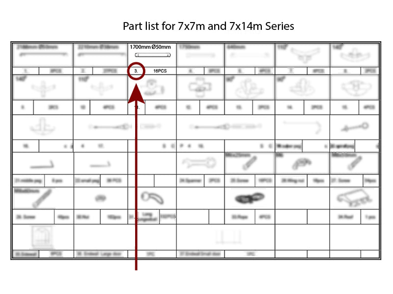Rura dachowa, Ø50mm, 1700mm