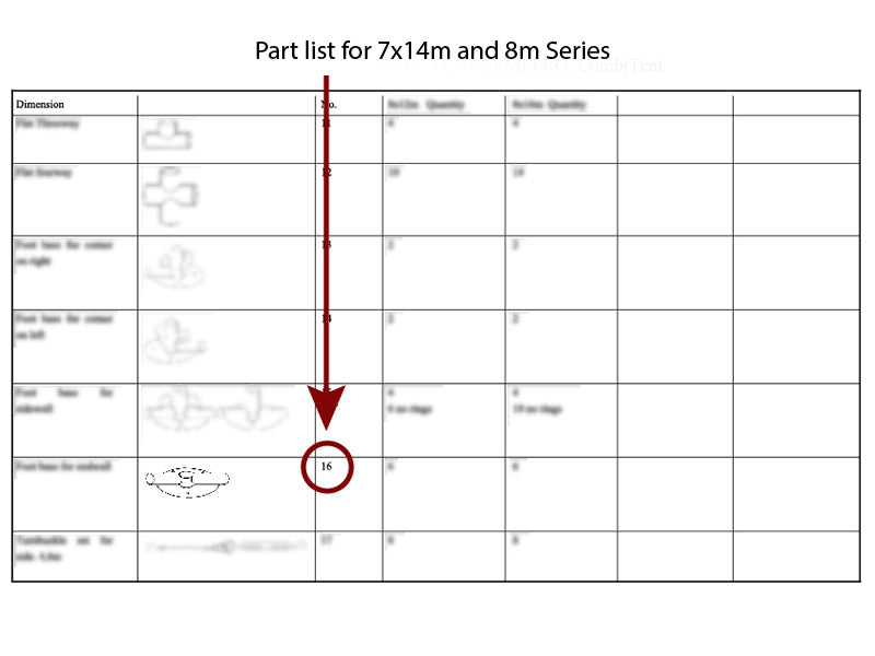 łącznik 2-stronny do listwy usztywniającej, Ø42mm