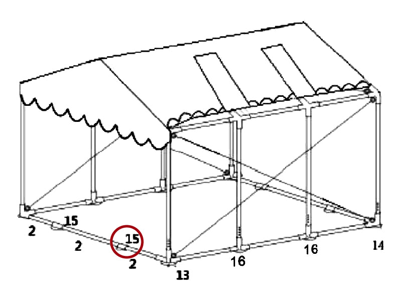 łącznik 2-stronny do listwy usztywniającej, Ø42mm