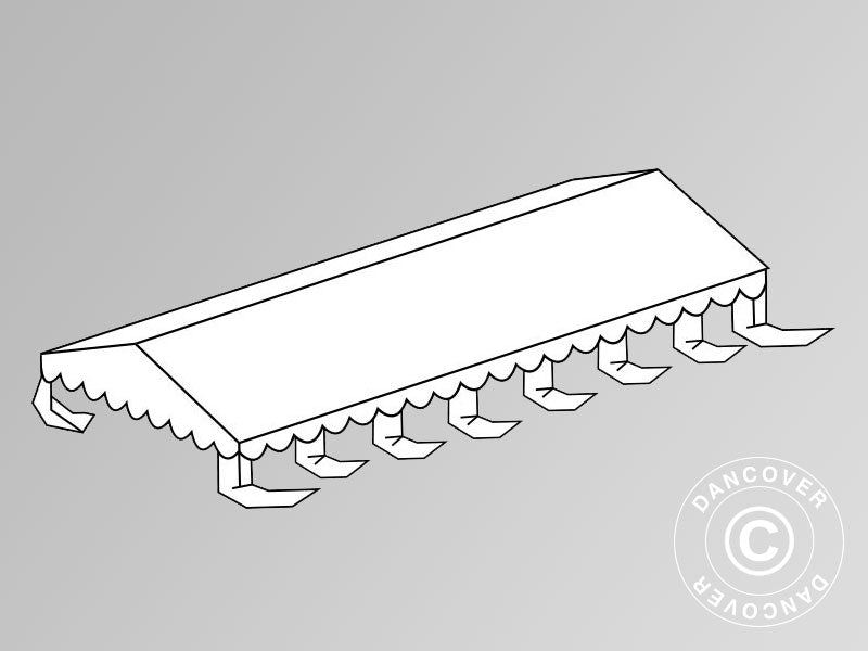 Poszycie dachowe dla namiot imprezowy SEMI PRO Plus CombiTents® 7x14m, Biały