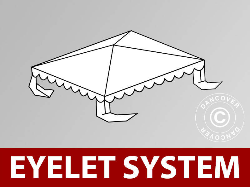 Poszycie dachowe do namiotu imprezowego UNICO, PCV/Poliester, 3x3m, Biały