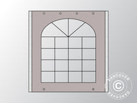 Ścianka boczna z oknem do namiotu imprezowego UNICO, PCV/Poliester, 2m, Piasek