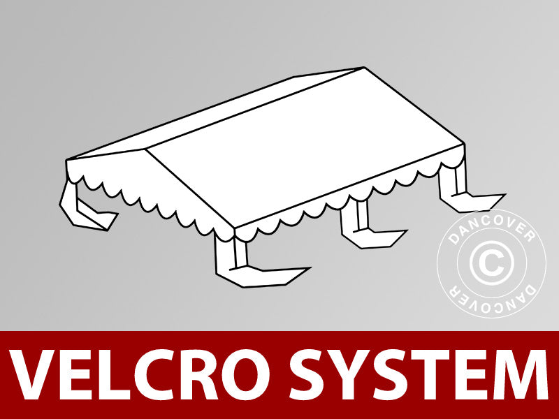 Poszycie dachowe do namiotu imprezowego UNICO, PCV/Poliester, 4x4m, Biały