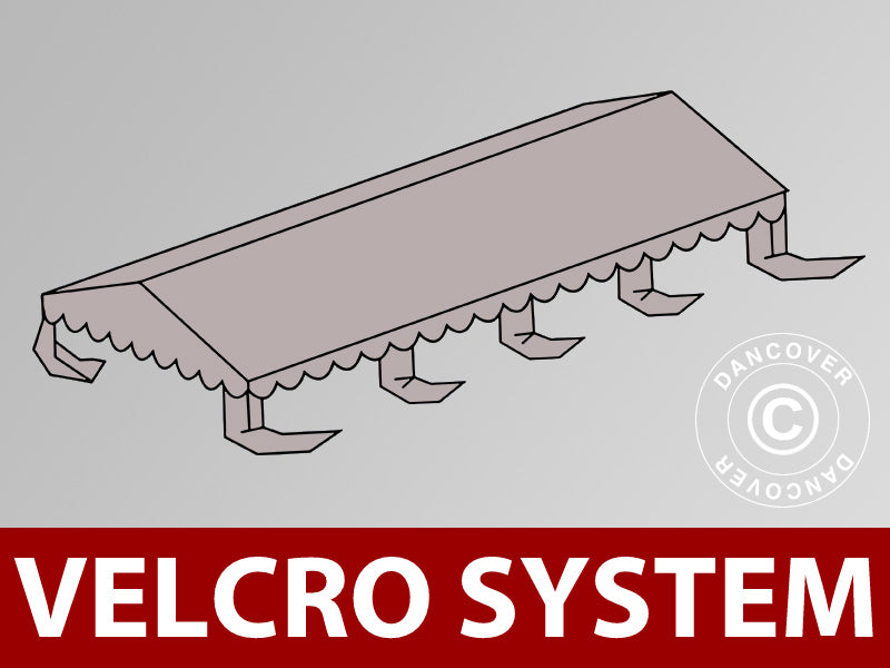 Poszycie dachowe do namiotu imprezowego UNICO, PCV/Poliester, 4x8m, Piasek