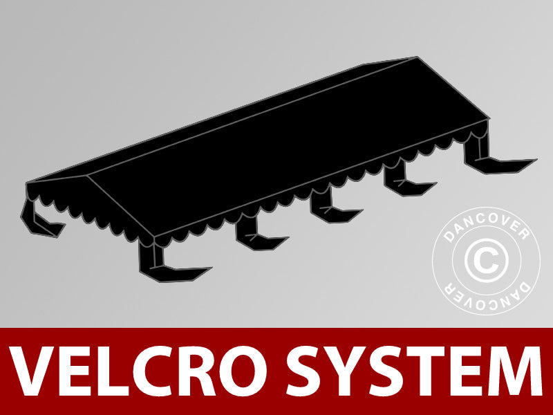 Poszycie dachowe do namiotu imprezowego UNICO, PCV/Poliester, 5x8m, Czarny