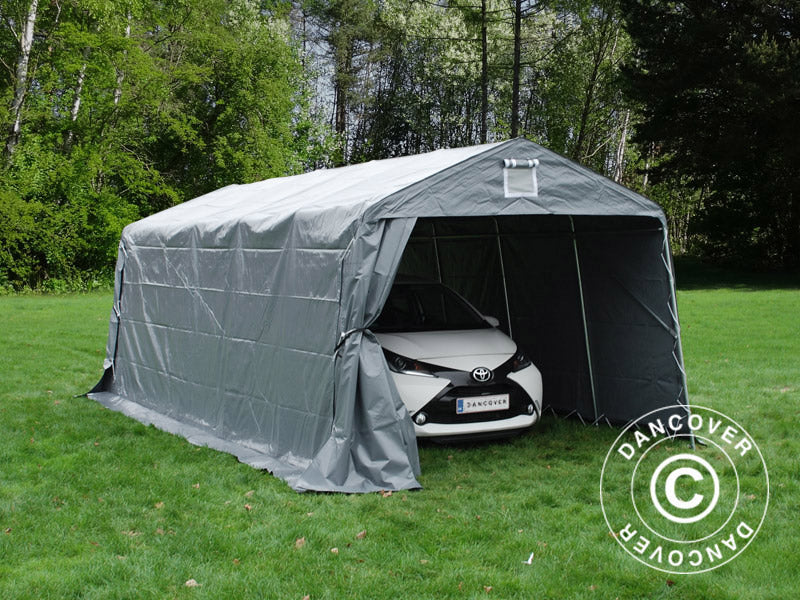 Namiot garażowy PRO 3,3x6x2,4m PCV, Szary