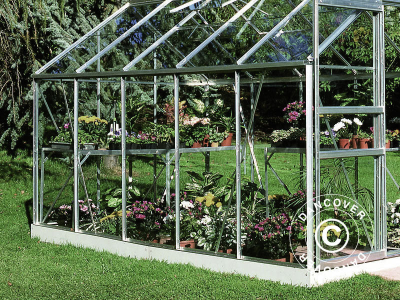 Szklarnia Szkło Halls Popular 6,2m², 1,93x3,19x1,95m, Aluminium