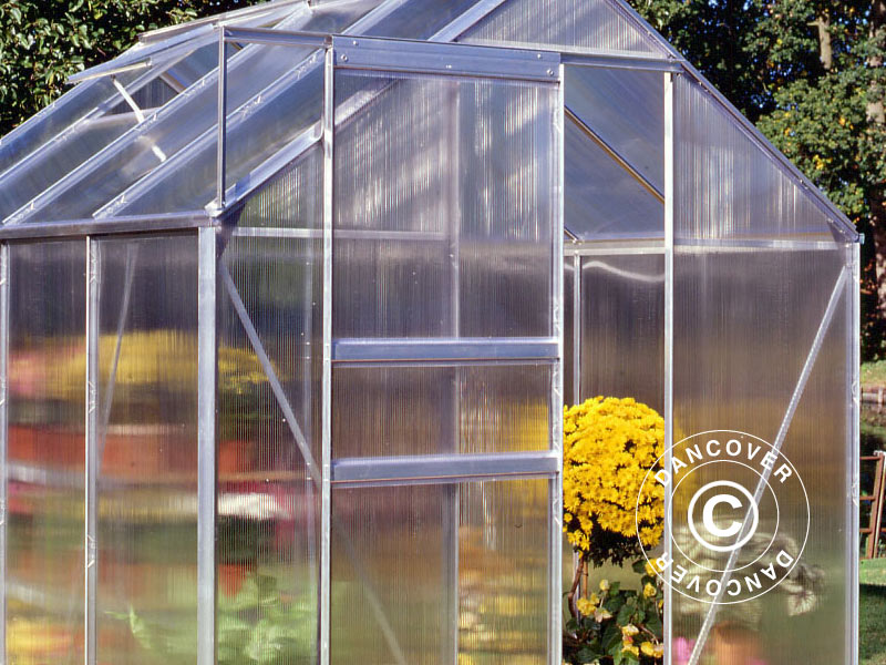 Szklarnia z poliwęglanu Halls Popular 5m², 1,93x2,57x1,95m, Aluminium