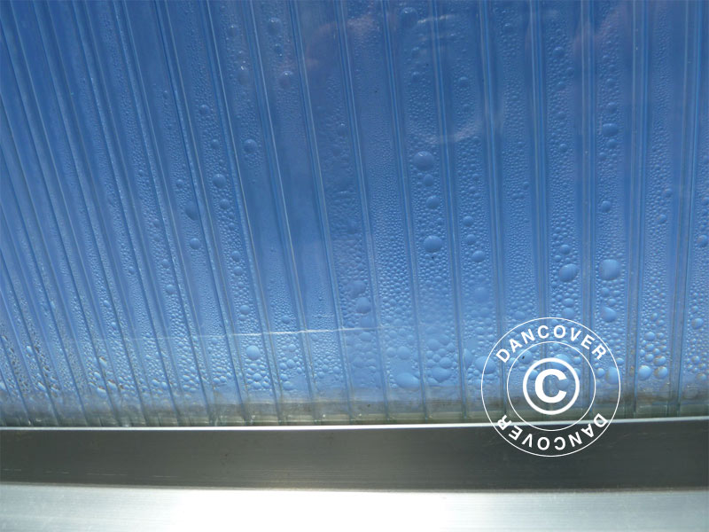 Szklarnia z poliwęglanu Halls Popular 6,2m², 1,93x3,19x1,95m, Aluminium