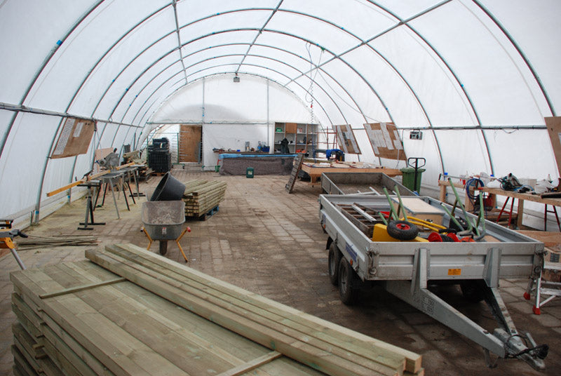 Hala łukowa 9,15x20x4,5m, PCV, Biały