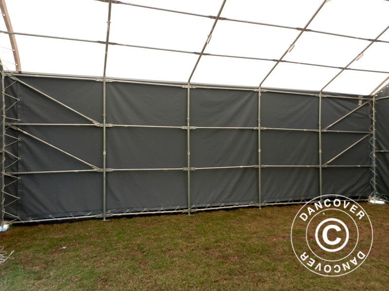 Hale namiotowe Titanium 8x9x3x5m, Biały/Szary