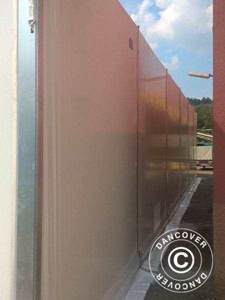 Budynek magazynowy Alu 10x10x4,52m z drzwiami przesuwnymi, PCV, biały