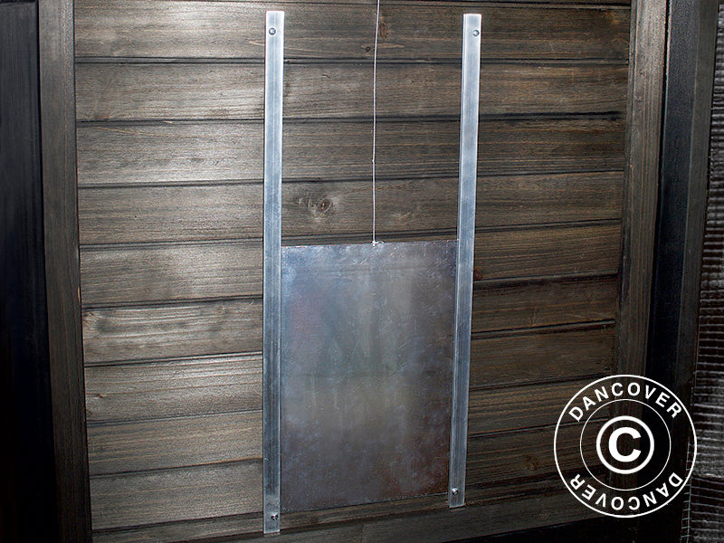 Klapa do kurnika 0,2x0,32/0,6m, Aluminiowa