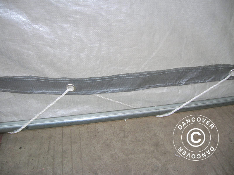 Namiot magazynowy PRO 2,4x3,6x2,34m PE, Szary