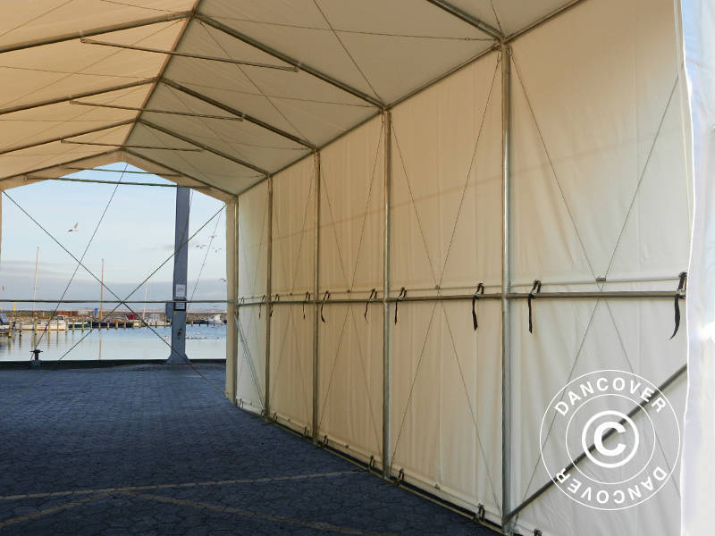 Namiot magazynowy PRO XL 3,5x10x3,3x3,94m, PCV, Biały