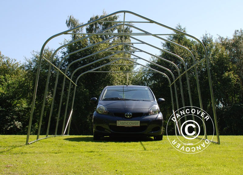 Namiot garażowy PRO 3,6x6x2,7m PCV z podłogą, szary