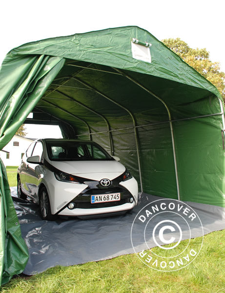Namiot garażowy PRO 3,6x6x2,7m PCV z podłogą, zielony