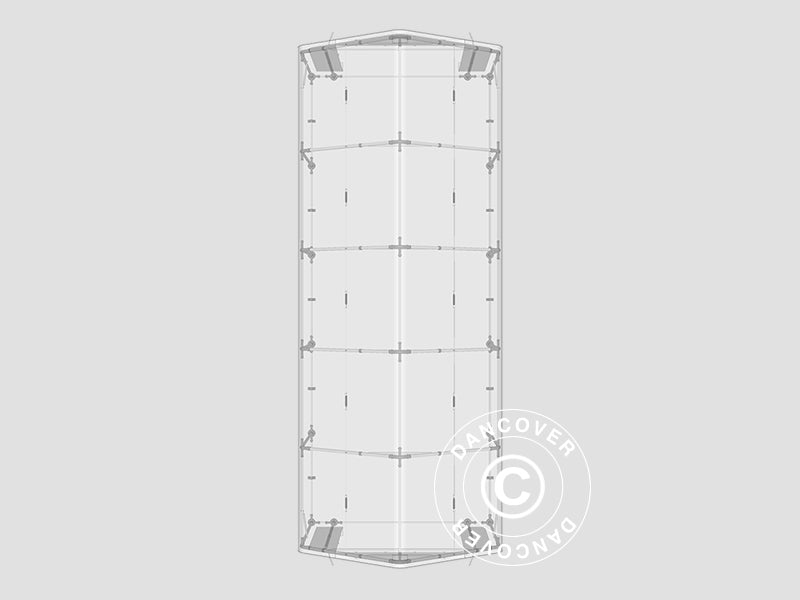 Namiot magazynowy PRO 4x10x2x3,1m, PCV, Szary