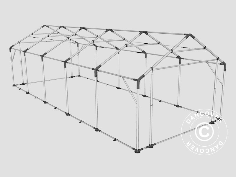 Namiot magazynowy PRO 4x10x2x3,1m, PCV, Szary