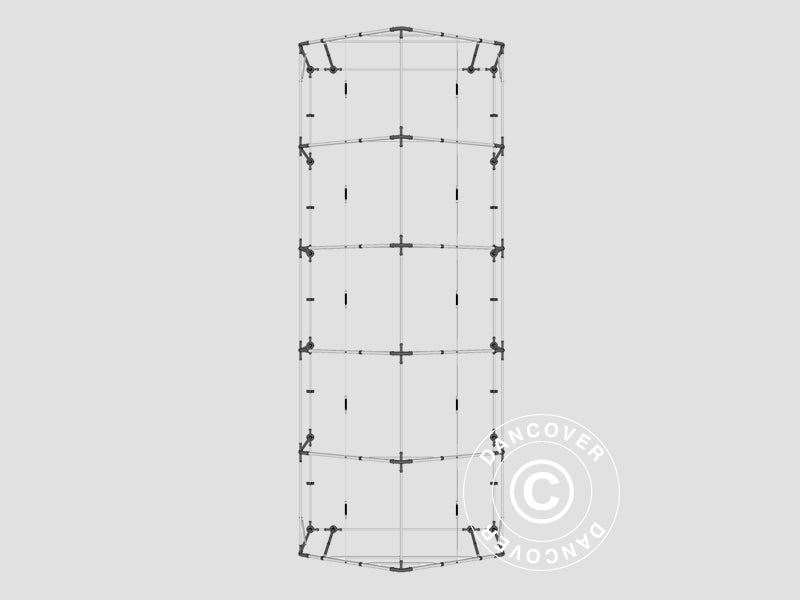 Namiot magazynowy PRO 4x10x2x3,1m, PCV, Szary