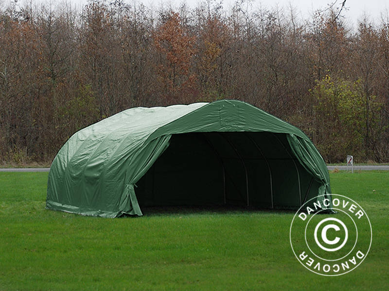 Podwójny garaż 5,4x6x2,9m PCV, Zielony