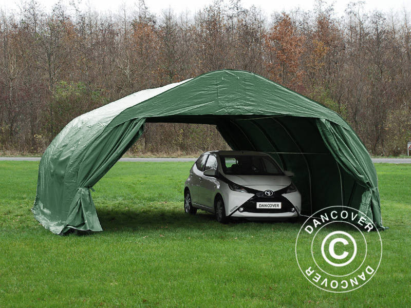 Podwójny garaż 5,4x6x2,9m PCV, Zielony