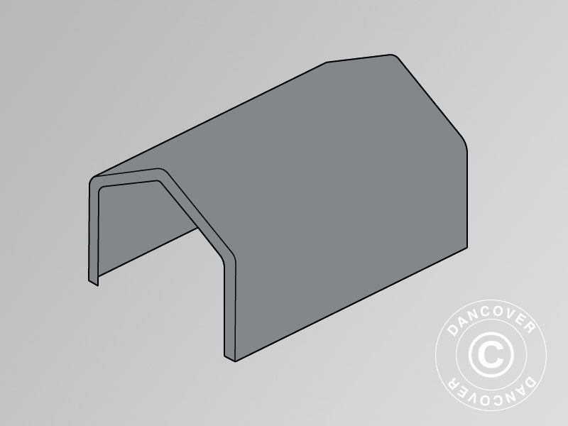 Pokrycie dachowe do namiotu magazynowego PRO 5x6m PCV, szary