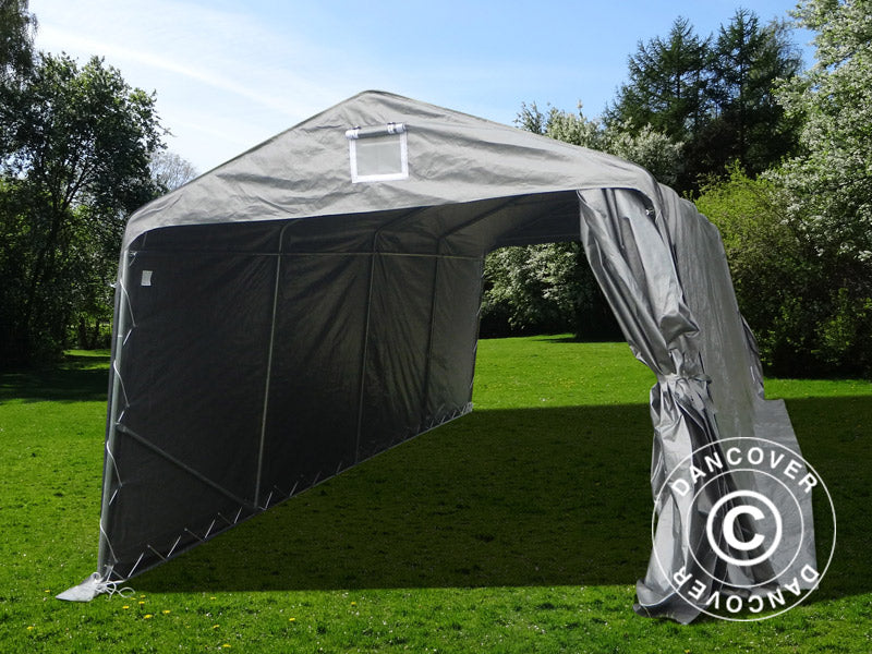 Namiot garażowy Basic 3,3x7,2x2,4 m PE, szary