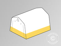 Poszycie do namiotu magazynowego, roboczego PRO, 2,4x2,4x2m, PCV, Białe/żółte