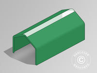 Pokrycie dachowe do namiotu magazynowego PRO 6x12m PCV ze świetlikiem, Zielone