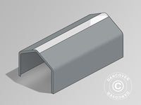 Pokrycie dachowe do namiotu magazynowego PRO 6x12m PCV ze świetlikiem, Szary