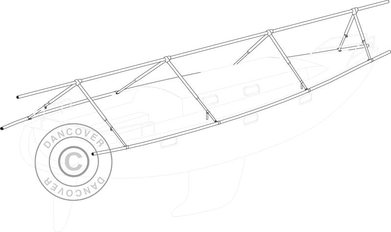 Z wbudowana rama ulatwiajaca okrywanie lodzi, NOA, 11m/4