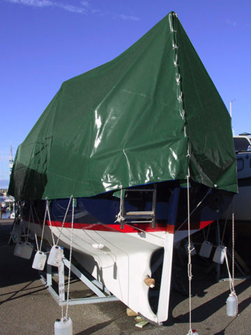 Plandeka 6x12m, PCV 600g/m², Zielony, Ogniotrwale