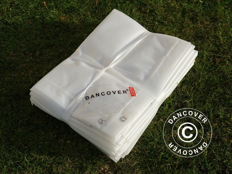 Plandeka 6x8m, PE 250g/m², Półprzezroczysta