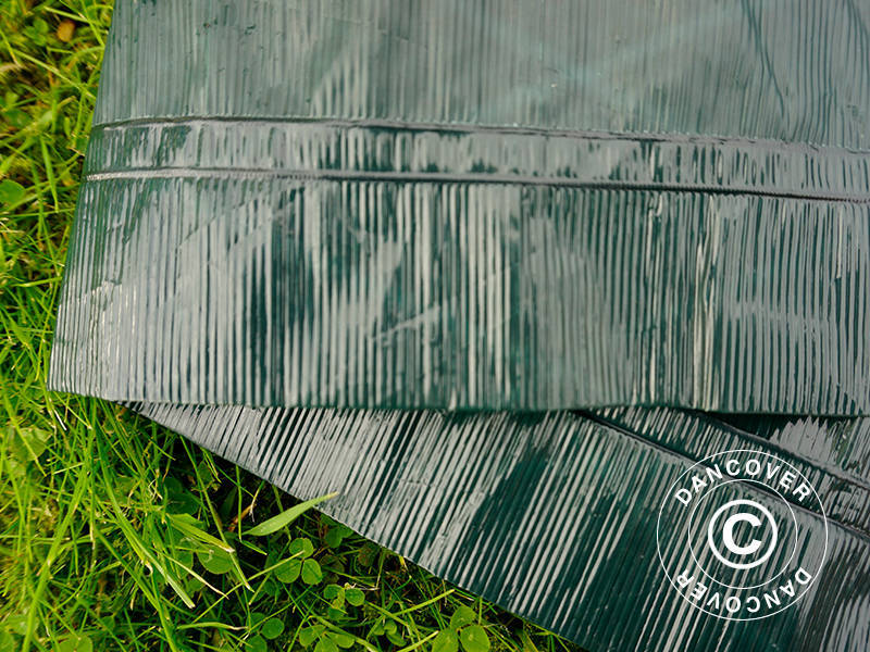 Plandeka 5x8 m, PE 90 g/m², wzmocniona, ciemna zieleń