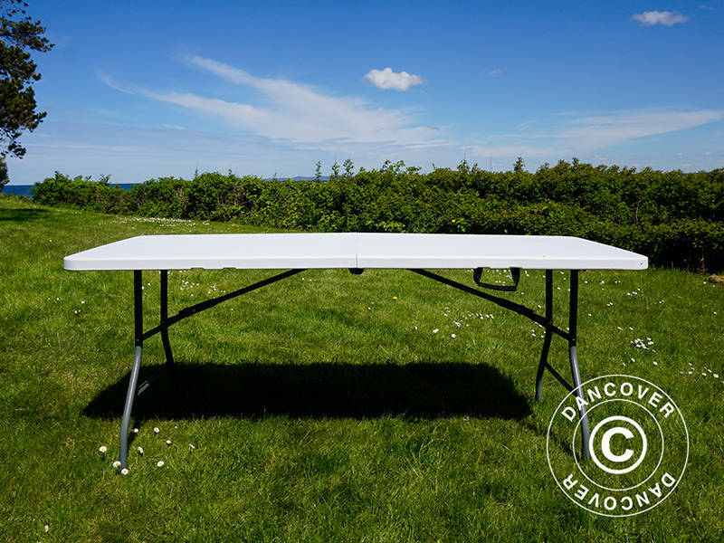 Składany stół 180x74x74cm, jasno szary (25 sztuk)