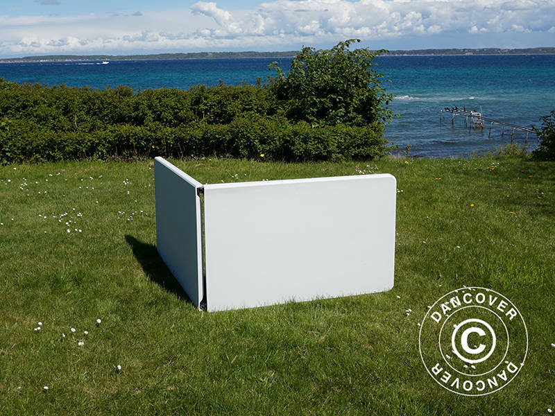 Składany stół 240x76x74cm, Jasno szary (1 sztuka)