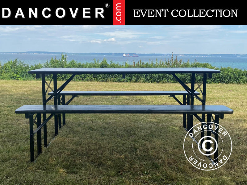 Zestaw piwny PRO 180x60x78cm, Czarny