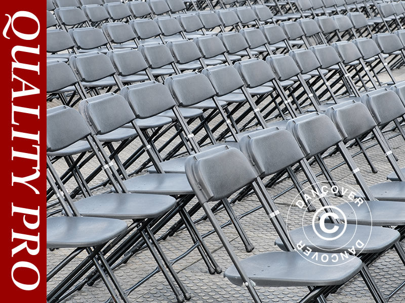 Krzesła składane 43x45x80cm, Czarny, 30 szt.